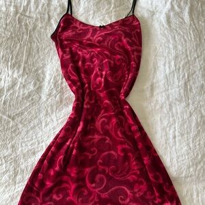 Gilligan & O'Malley Red Slip Mini Dress